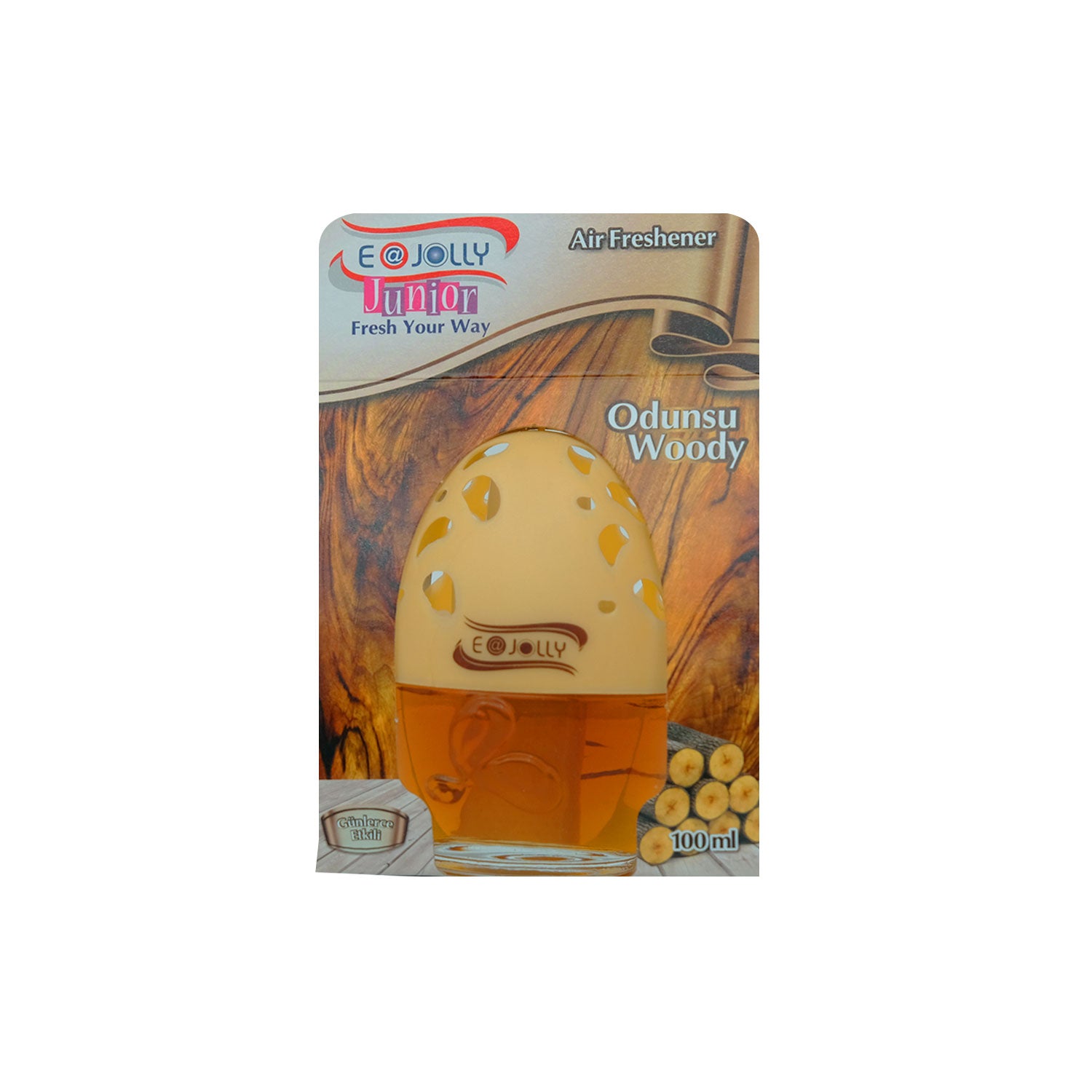 E-Jolly Junior Kavanoz Şişe Oda Oto Kokusu Odunsu 100ml