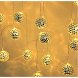 2m 10 LED Pilli Disko Toplu Işık