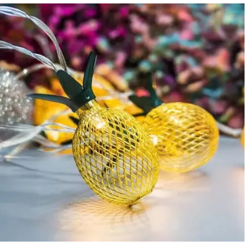 2 Metre 10 LED Pilli 2 Kademeli Ananas Led Işık