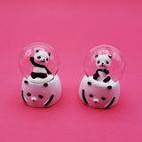 Mini Işıklı Panda Kar Küresi