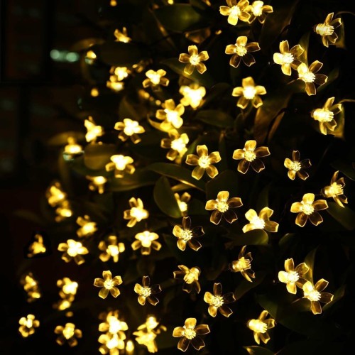 Solar 5m 50 Led Papatya Gün Işığı 8 Fonksiyonlu