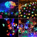 Solar 5m 50 Led Papatya RGB 8 Fonksiyonlu