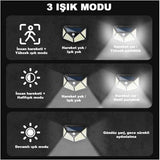 100 Led Dış Mekan Solar Aydınlatma Fotoselli Solar Lamba