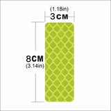 Altıgen Petek Dokulu Reflektör Sticker – Güçlü Yansıtıcı Uyarı Bandı (10 ad 8cmx3cm)
