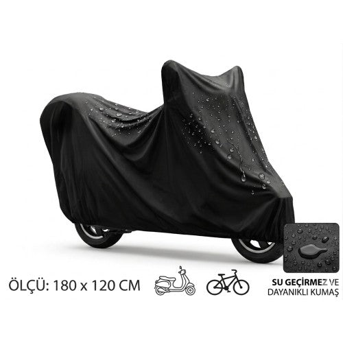 Motosiklet ve Scooter Koruma Brandası – Su ve Toz Geçirmez 180x120 cm