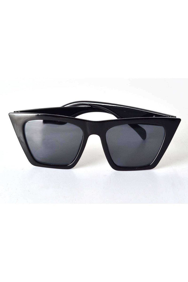 Mat Siyah Çerçeveli Unisex Güneş Gözlüğü - Moda Gözlük