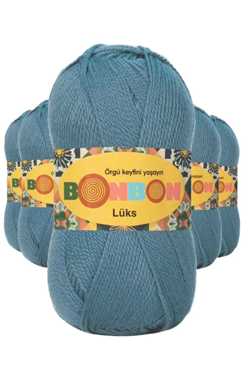 5 Adet Lüks Patik İpi Yünü Filiz Yeşili 98263 - bonbon mudanis