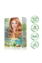 2 Paket Natural Beauty Amonyaksız Saç Boyası 8.73 Altın Karamel