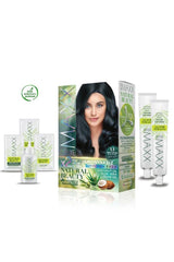 2 Paket Natural Beauty Amonyaksız Saç Boyası 1.1 Mavi Siyah