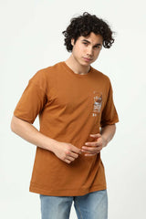 Coffee-themed Men's Printed Oversize T-Shirt