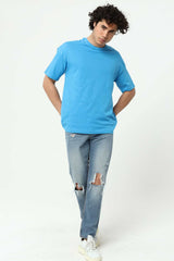 Mavi Erkek Basic Oversize Bisiklet Yaka Kısa Kollu T-Shirt