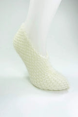 2 Çift El Örgüsü Kışlık Şık Kadın Yün Patik Set 4