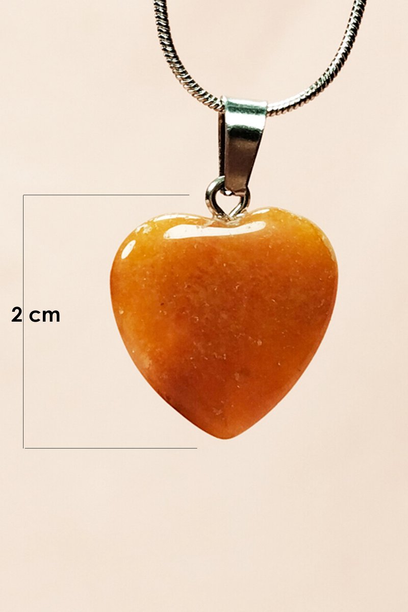 Aragonit Doğal Taşı Zincirli El Yapımı Kolye Uç: 2 cm Zincir: 20 cm Kutulu