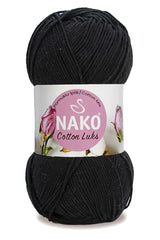 5 Adet Cotton Lüks Yelek Tunik Kazak Bluz Hırka İpi Yünü Siyah 97568