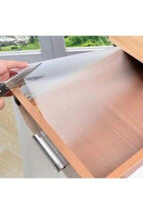 Sermat Sılver Eva Shelf Liner Şeffaf Kaydırmaz Raf Dolap Ve Çekmece Örtüsü 45 Cm X 10 Metre Royaleks-RF50
