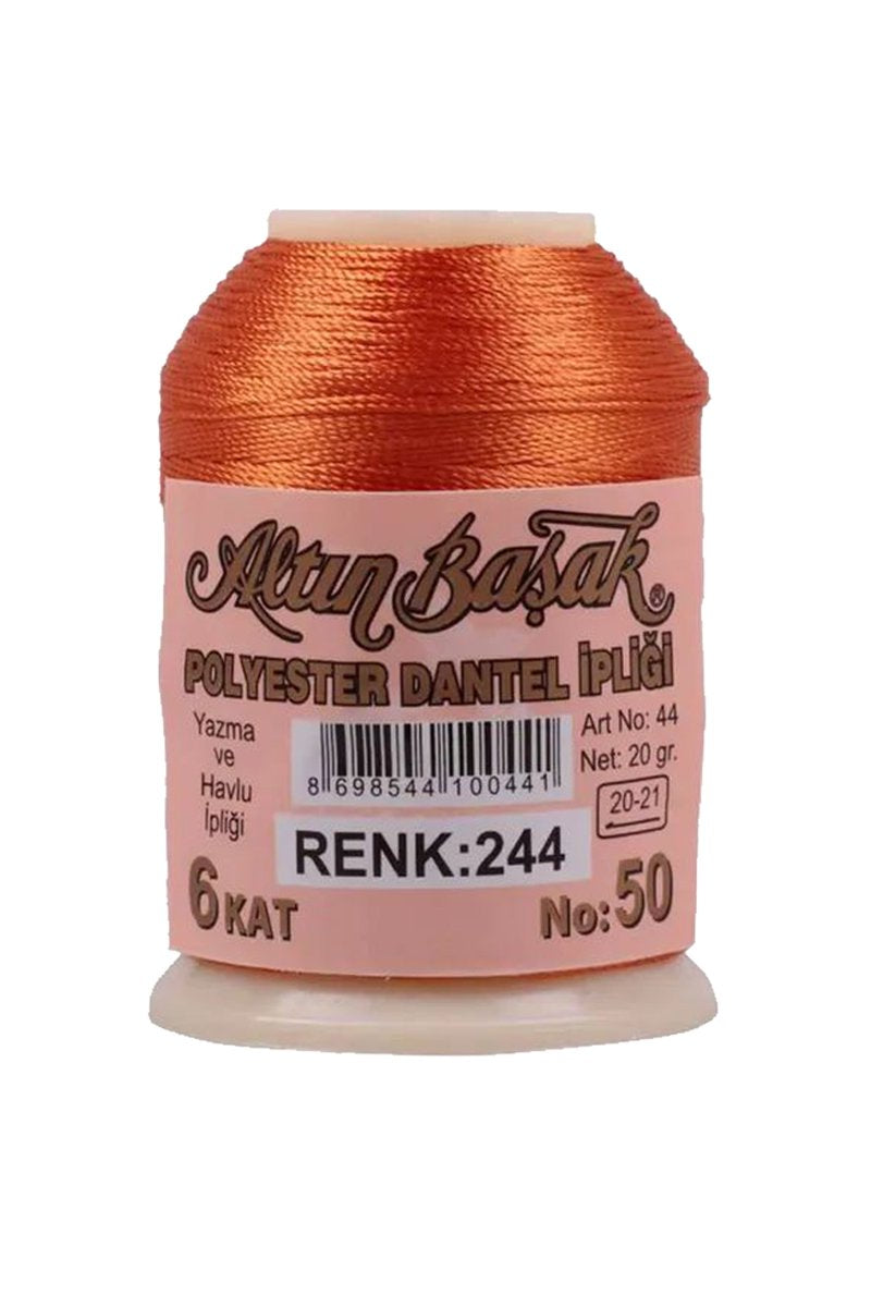3 Adet Altınbaşak Oya ve Dantel İpi 20 gr - Royaleks - No: 244