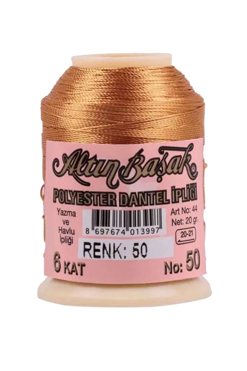 3 Adet Altınbaşak Oya ve Dantel İpi 20 gr - Royaleks - No: 050