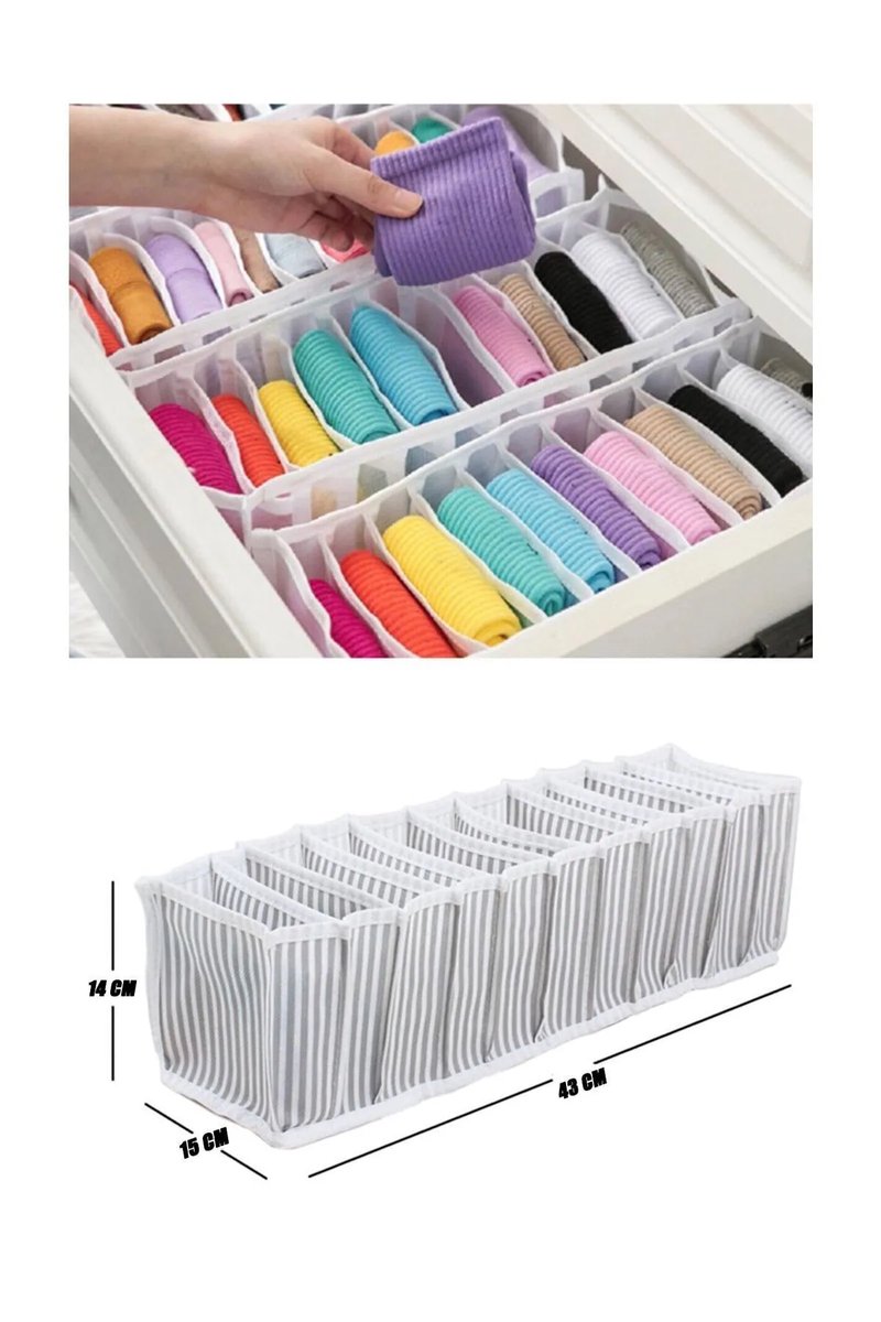 Çekmece Içi Akordiyon Organizer (M) - 15x43x14cm Royaleks-EV355