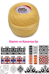 Kaplan Etamin Ve Kanaviçe İpi 8 No Kod/Renk: 742 - Royaleks
