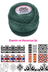 Kaplan Etamin Ve Kanaviçe İpi 8 No Kod/Renk: 726 - Royaleks