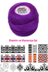 Kaplan Etamin Ve Kanaviçe İpi 8 No Kod/Renk: 915 - Royaleks