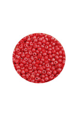 Dökme Cam Kum Boncuk (11/0) 2 mm - 20 Gram -  Kırmızı - BNC004