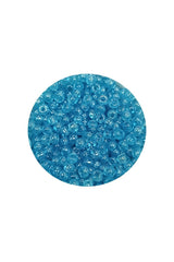 Dökme Cam Kum Boncuk (11/0) 2 mm - 20 Gram -  Şeffaf Camgöbeği - BNC023