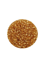 Dökme Cam Kum Boncuk (11/0) 2 mm - 20 Gram -  Şeffaf Altın - BNC027