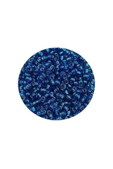 Dökme Cam Kum Boncuk (11/0) 2 mm - 60 Gram -  Şeffaf Mavi - BNC042