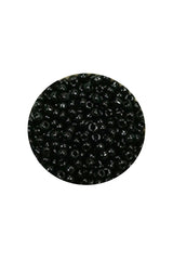 Dökme Cam Kum Boncuk (11/0) 2 mm - 60 Gram -  Siyah - BNC045