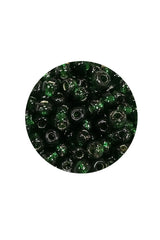 Dökme Cam Kum Boncuk Büyük Boy (6/0) 4 mm - 20 Gram - Şeffaf Koyu Yeşil - BNC100