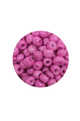 Dökme Cam Kum Boncuk Büyük Boy (6/0) 4 mm - 60 Gram - Koyu Pembe - BNC127