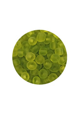 Dökme Cam Kum Boncuk Büyük Boy (6/0) 4 mm - 60 Gram - Şeffaf Mat Yeşil - BNC128