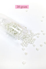 Dökme Cam Kum Boncuk Büyük Boy (6/0) 4 mm - 4 Renk - Toplam 80 Gram - BNC408