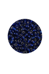 Dökme Cam Kum Boncuk (8/0) 3 mm - 20 Gram - Şeffaf Lacivert - BNC166