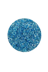 Dökme Cam Kum Boncuk (8/0) 3 mm - 20 Gram - Şeffaf Gök Mavi - BNC173