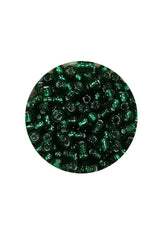 Dökme Cam Kum Boncuk (8/0) 3 mm - 60 Gram - Koyu Yeşil - BNC187
