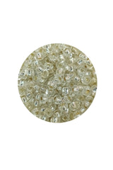 Dökme Cam Kum Boncuk (8/0) 3 mm - 60 Gram - Şeffaf Beyaz - BNC197