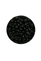 Dökme Cam Kum Boncuk (8/0) 3 mm - 60 Gram - Parlak Siyah - BNC211