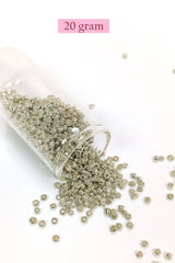 Dökme Cam Kum Boncuk (8/0) 3 mm - 4 Renk - Toplam 80 Gram - BNC417