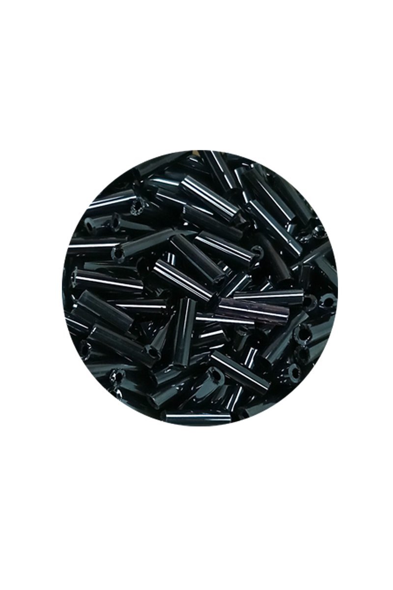 Uzun Boru Kesme Boncuk Çap 2mm Uzunluk 10 mm - 60 Gram - Koyu Yeşil - BNC266