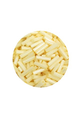Uzun Boru Kesme Boncuk Çap 2mm Uzunluk 10 mm - 60 Gram - Krem - BNC273