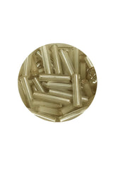 Uzun Boru Kesme Boncuk Çap 2mm Uzunluk 10 mm - 60 Gram - Şeffaf Bej - BNC276