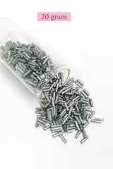 Uzun Boru Kesme Boncuk Çap 2mm Uzunluk 10 mm - 4 Renk - Toplam 80 Gram - BNC430