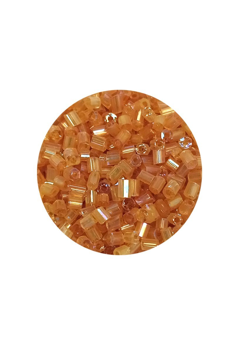 Kesme Cam Boncuk 2mm - 20 Gram - Şeffaf Altın -BNC318