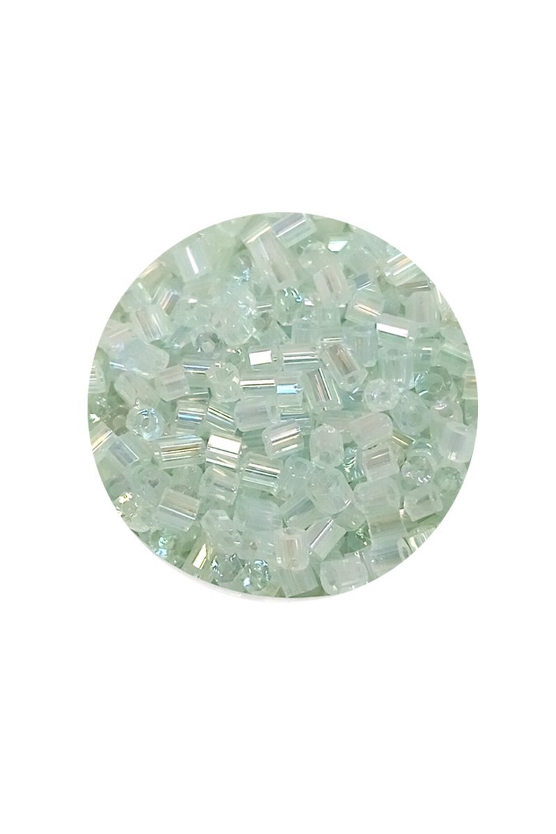 Kesme Cam Boncuk 2mm - 20 Gram - Şeffaf Beyaz -BNC320