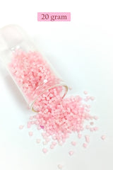 Kesme Cam Boncuk 2mm - 20 Gram - Şeker Pembe -BNC350