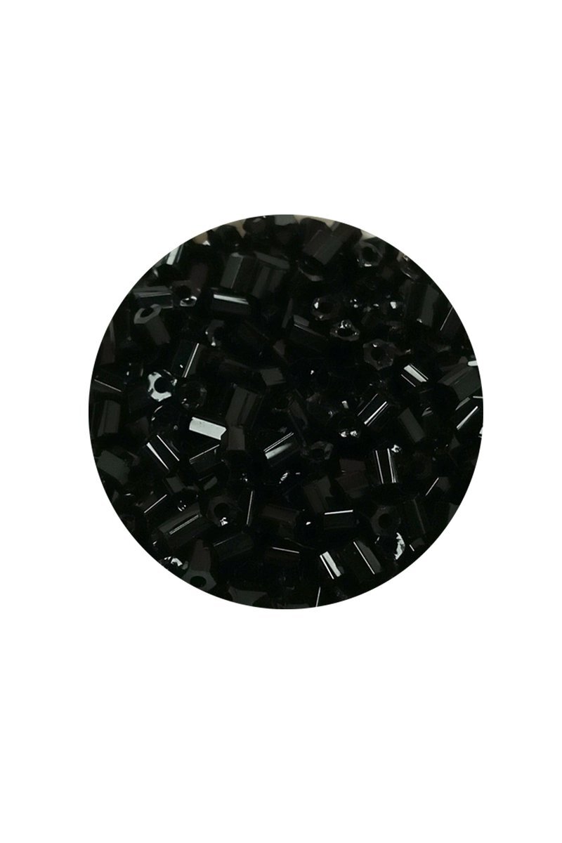 Kesme Cam Boncuk 2mm - 60 Gram - Siyah - BNC360