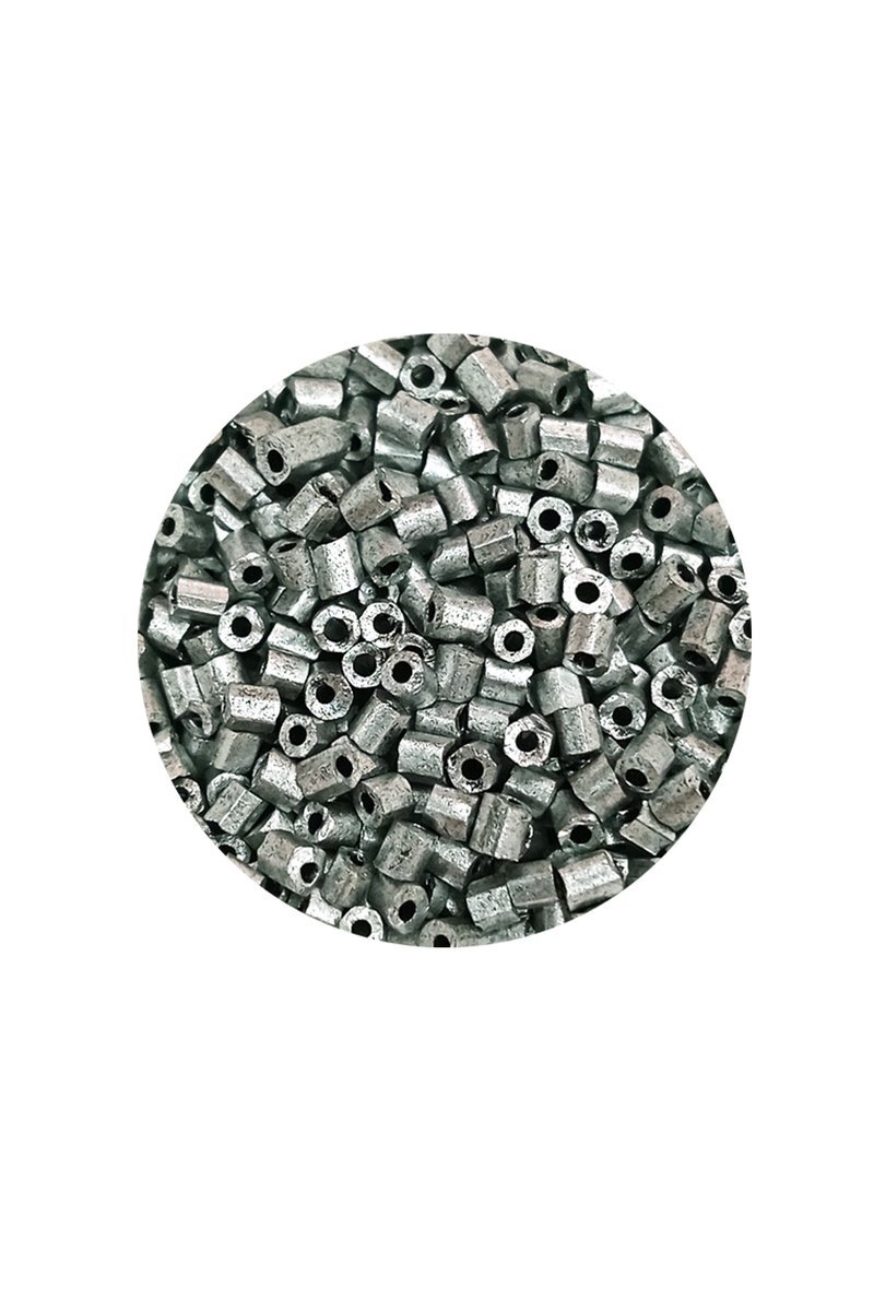 Kesme Cam Boncuk 2mm - 60 Gram - Mat Gümüş - BNC381