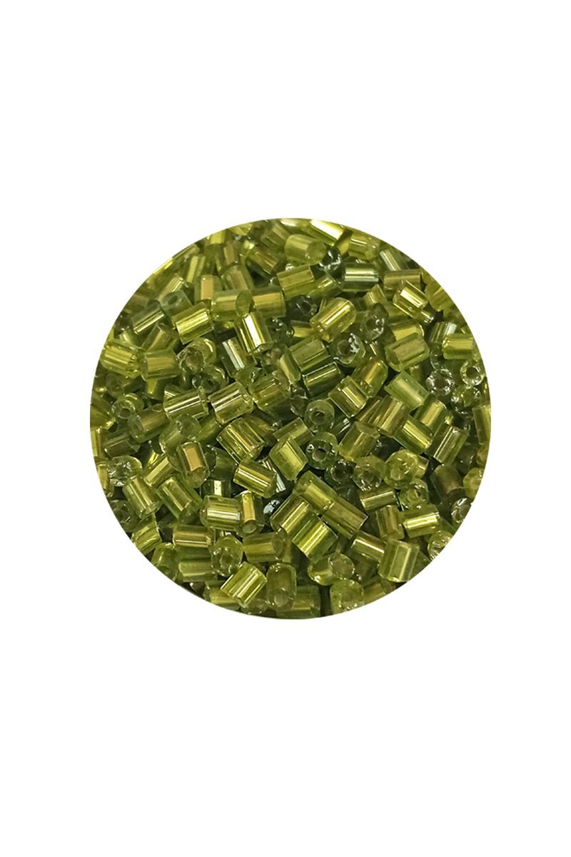 Kesme Cam Boncuk 2mm - 60 Gram - Şeffaf Çimen Yeşili - BNC393